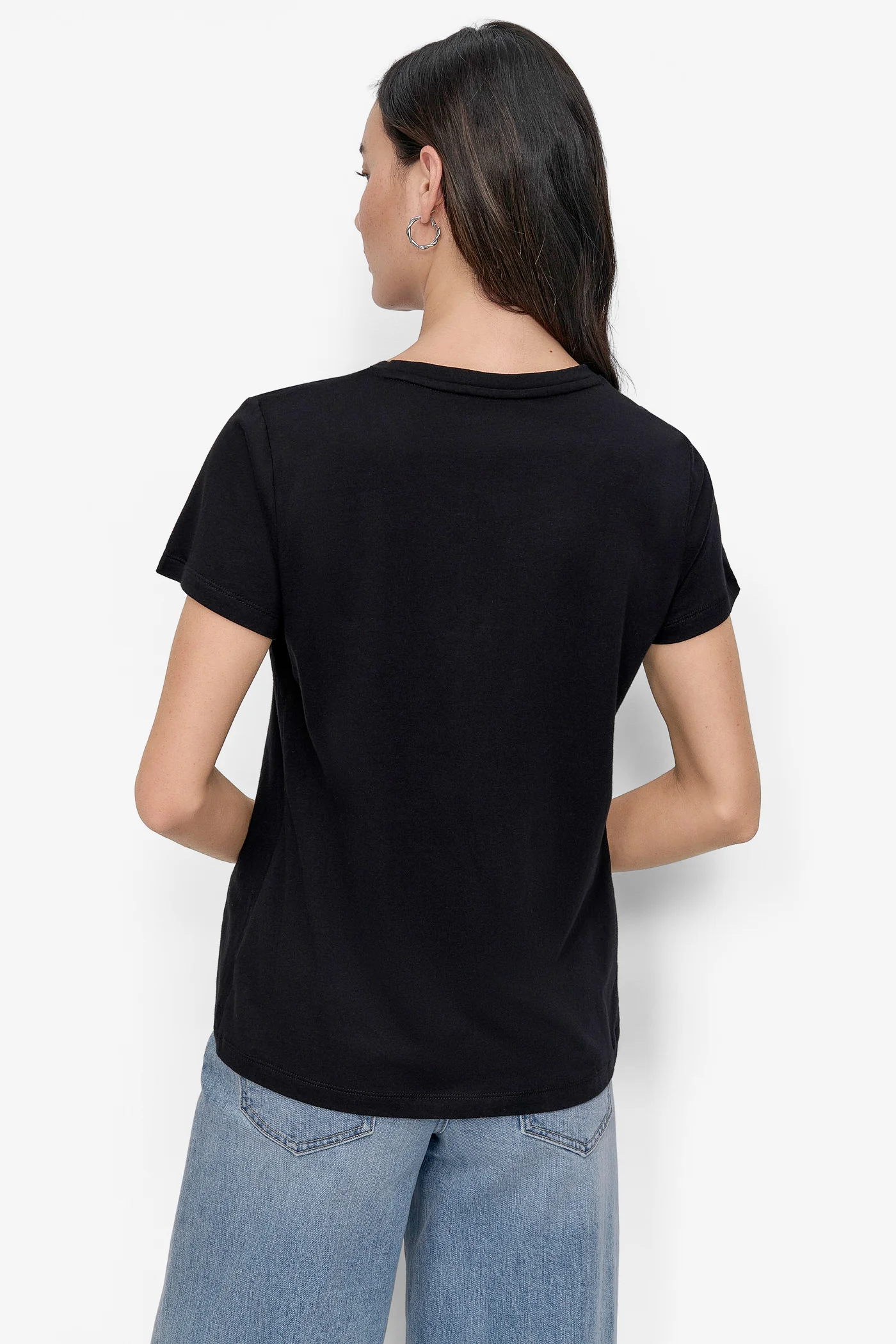 FLOCKED LOGO CREW NECK TEE - Image 7