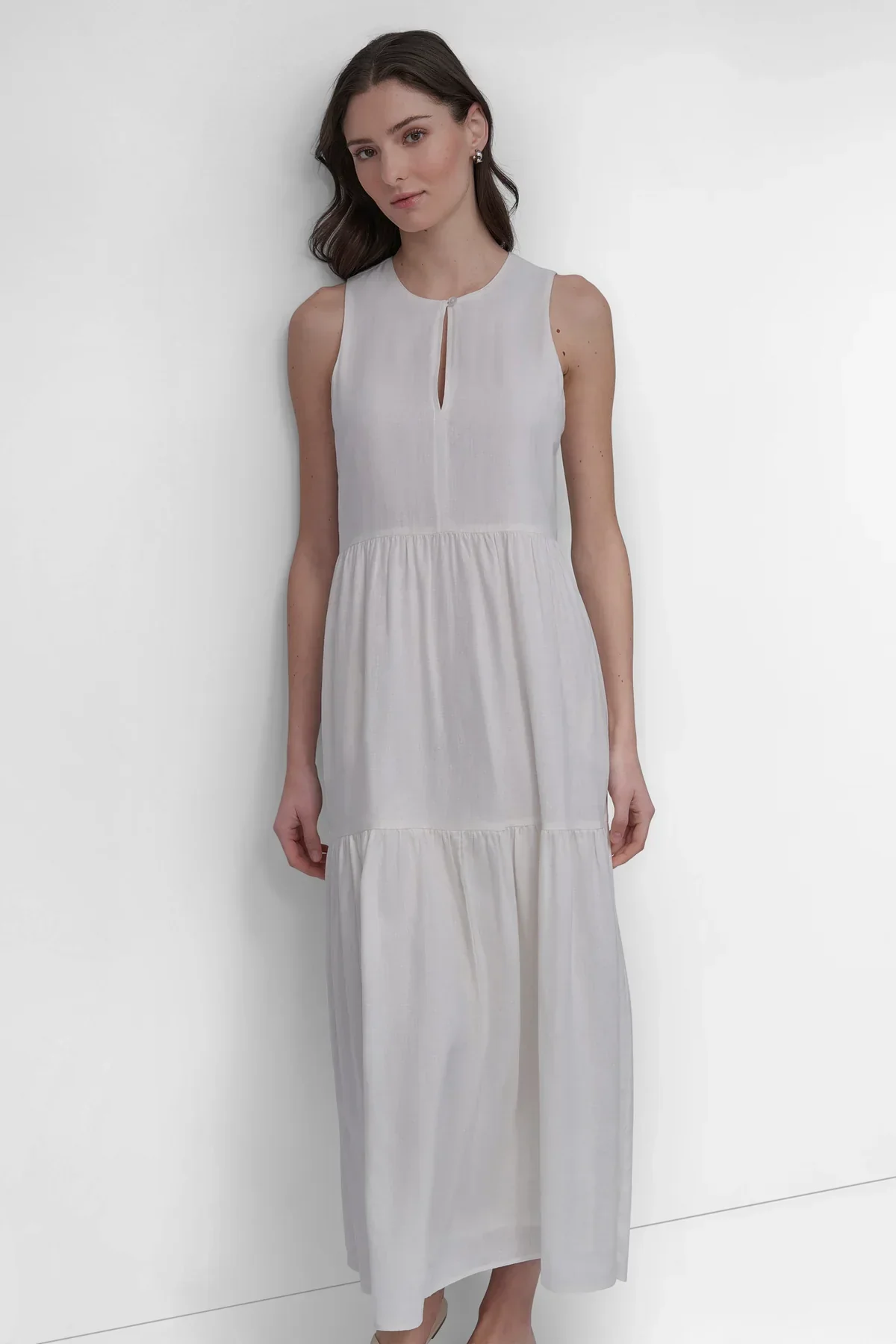 SLEEVELESS TIERED MAXI DRESS - Image 7
