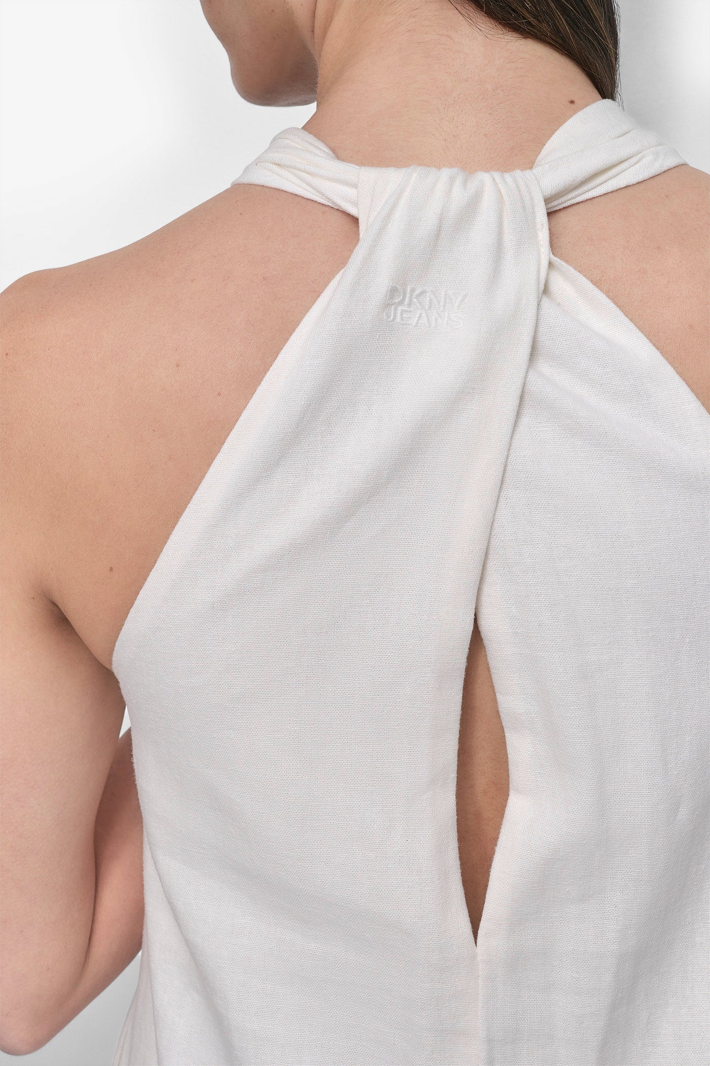 Sleeveless Linen Midi Dress - Image 6