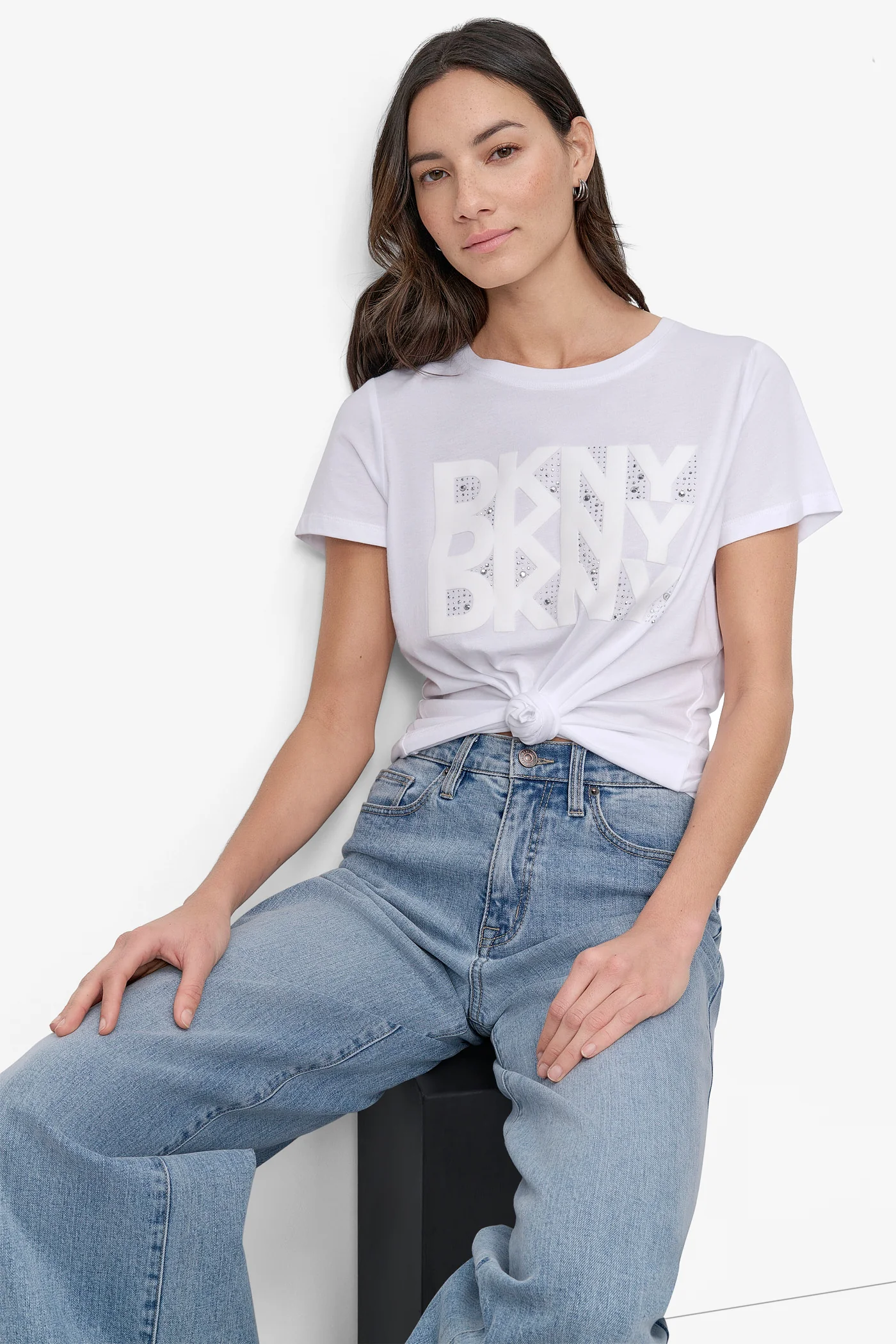 DKNY RHINESTONE TEE - Image 3