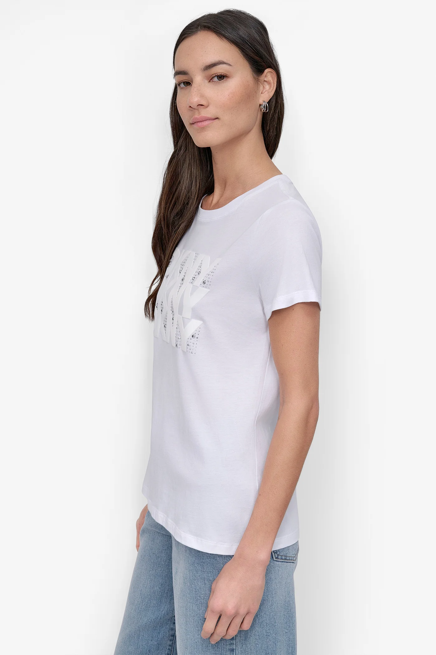 DKNY RHINESTONE TEE - Image 5