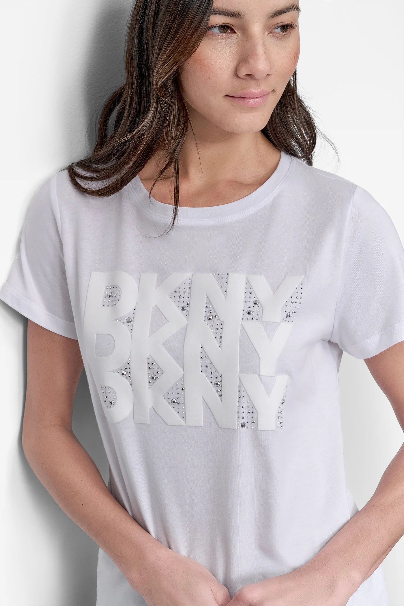 DKNY RHINESTONE TEE - Image 7