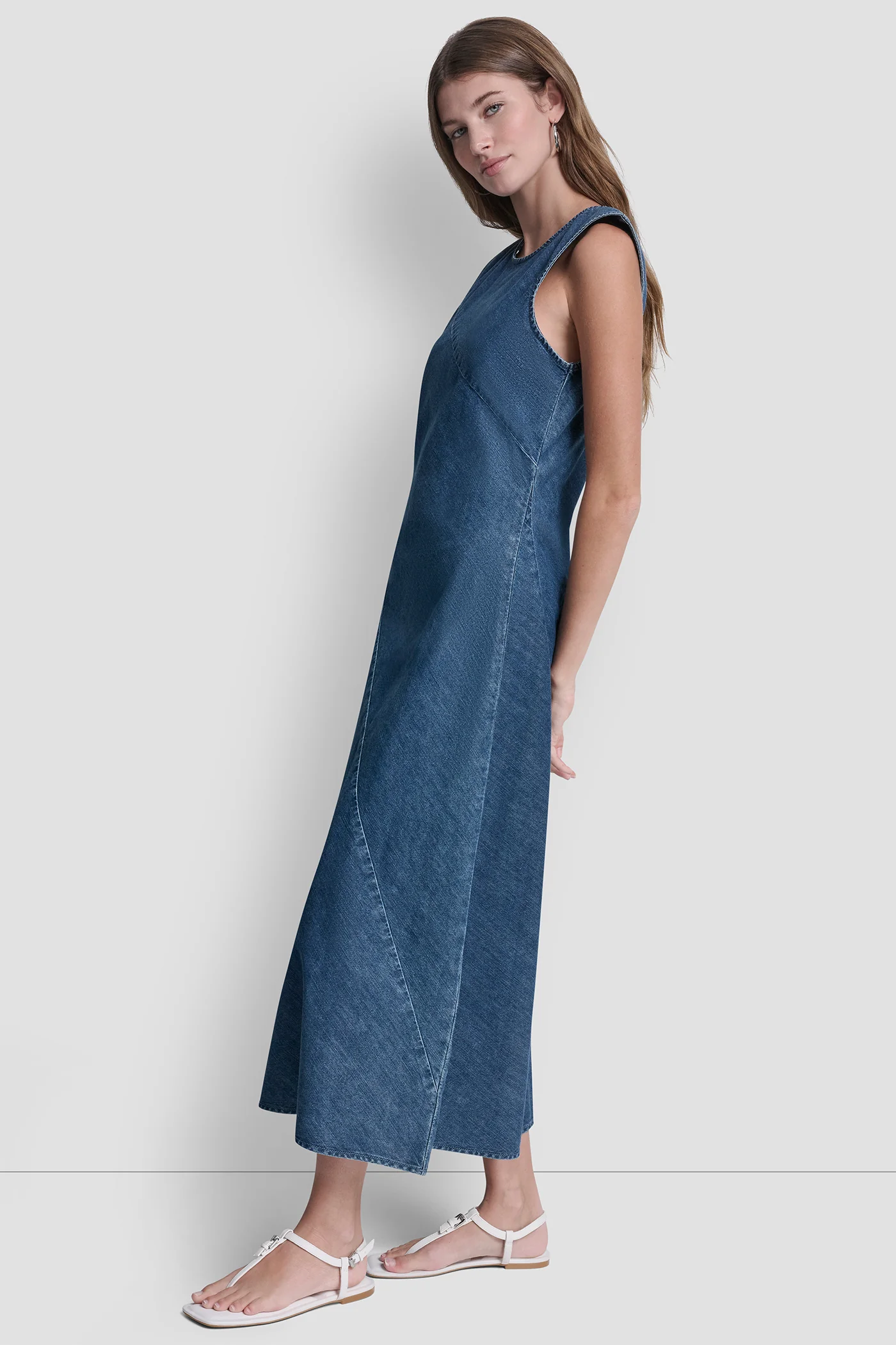 SLEEVELESS BIAS CUT DRESS - Image 6