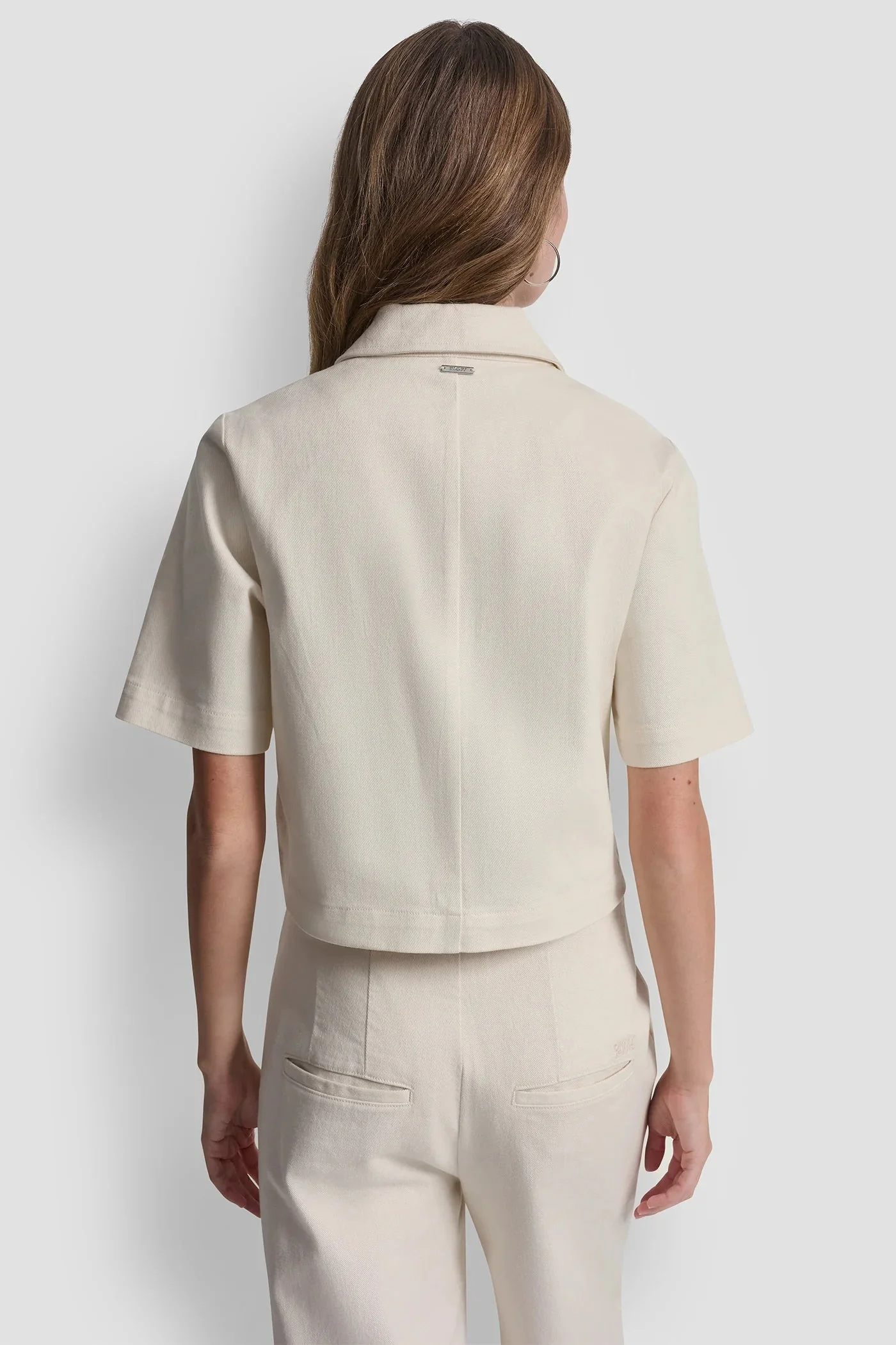 SHORT SLEEVE BUTTON JACKET - Image 4