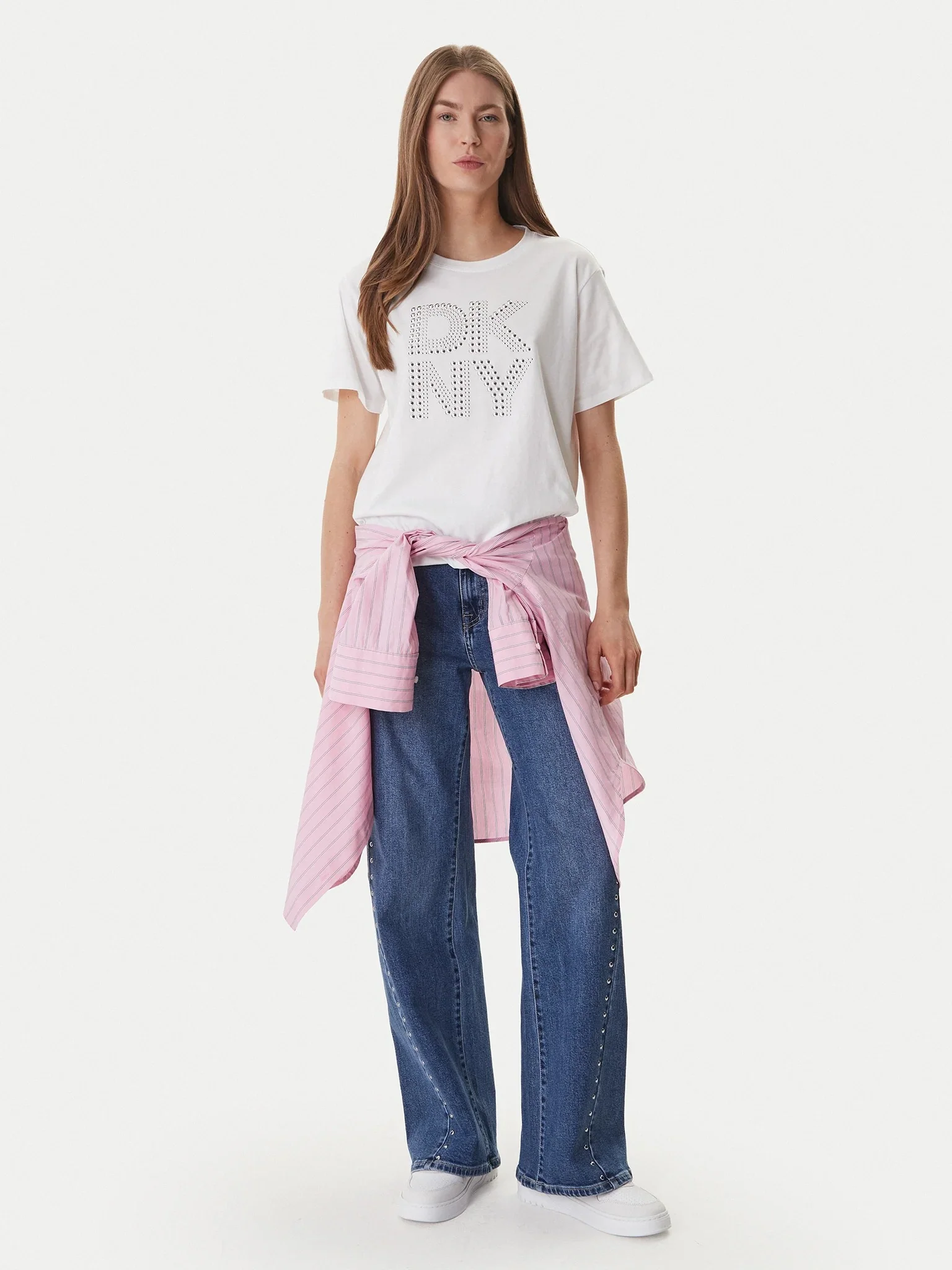 DKNY RHINESTONE LOGO TOP - Image 4