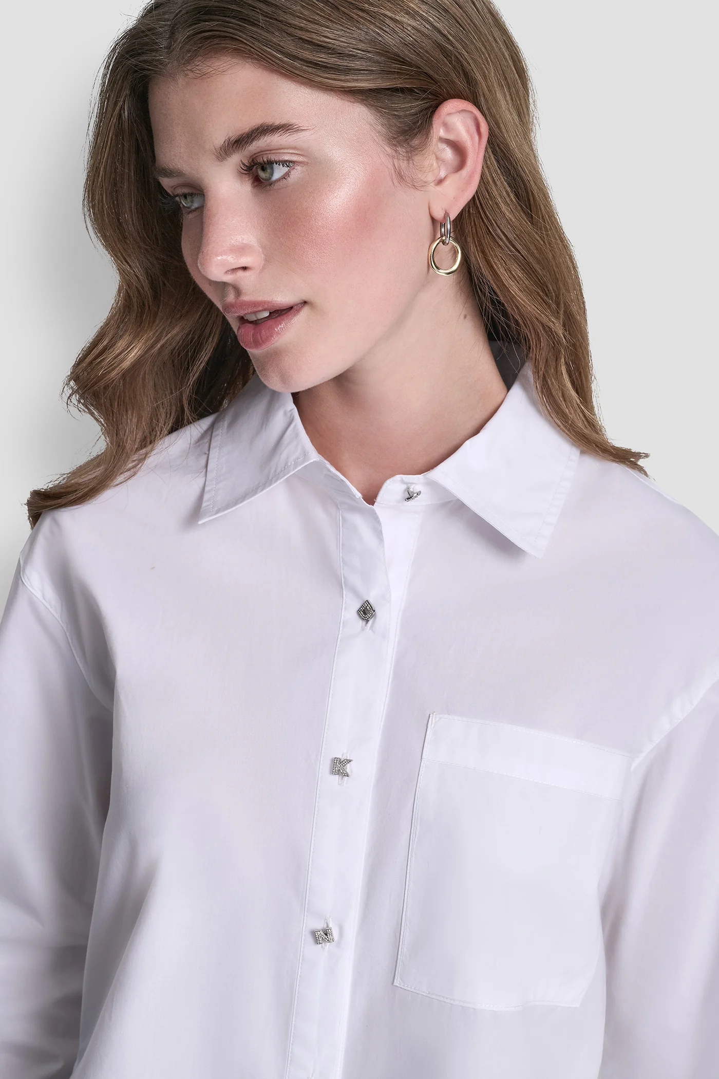 LONG SLEEVE BUTTON FRONT SHIRT - Image 5
