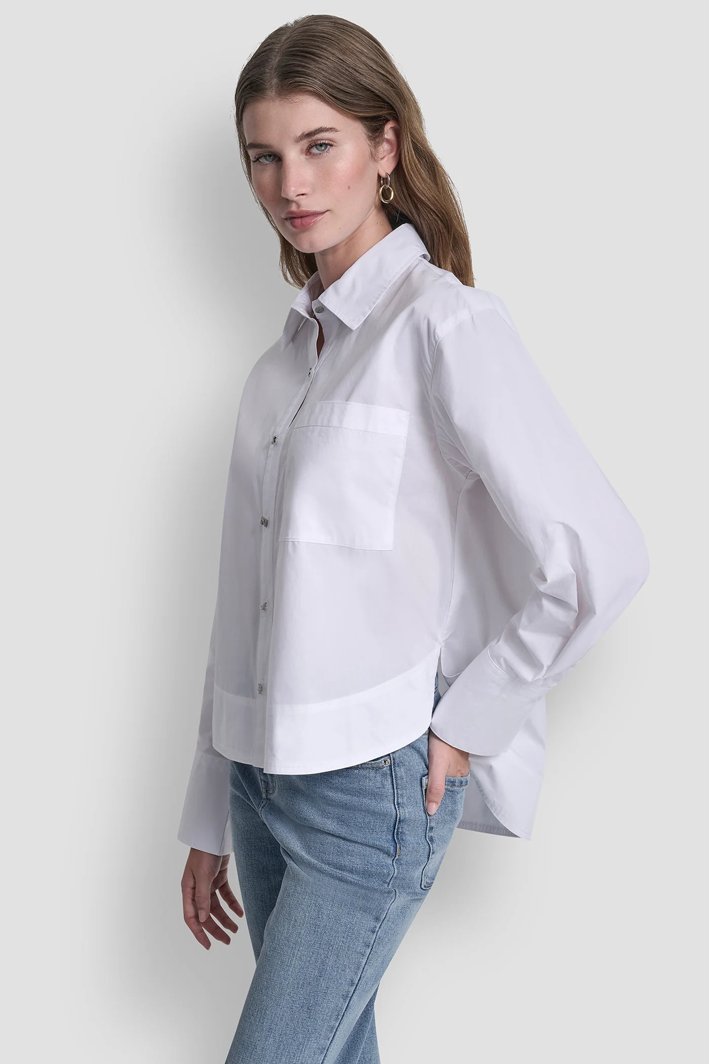 LONG SLEEVE BUTTON FRONT SHIRT - Image 9