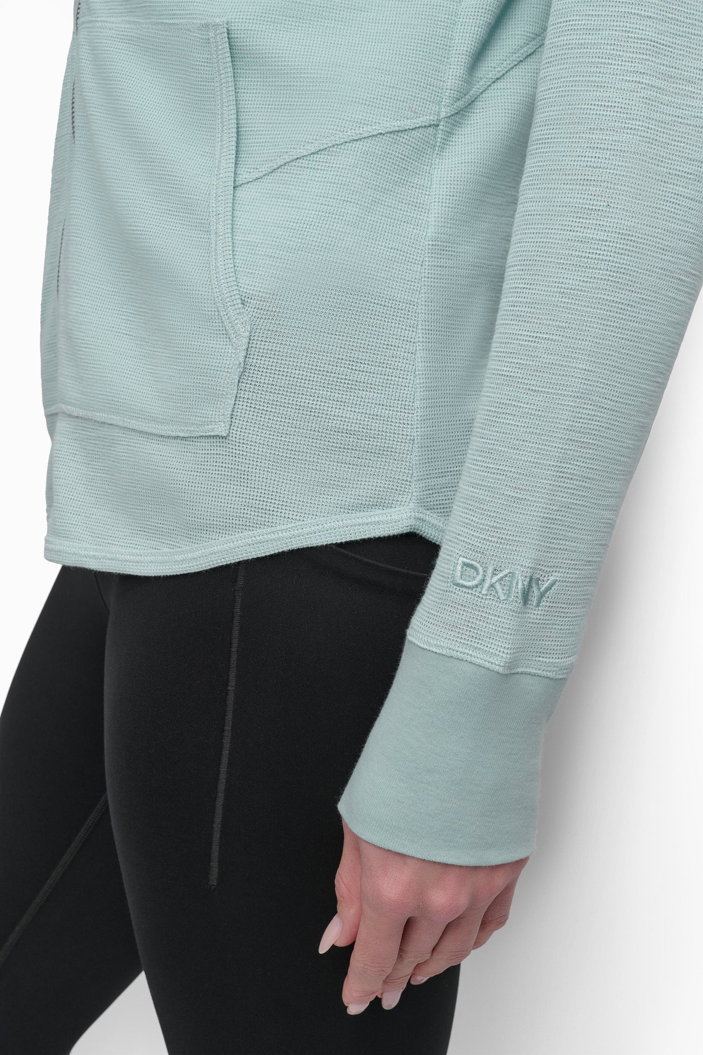 COTTON-BLEND SLUB WAFFLE-KNIT HOODIE - Image 6