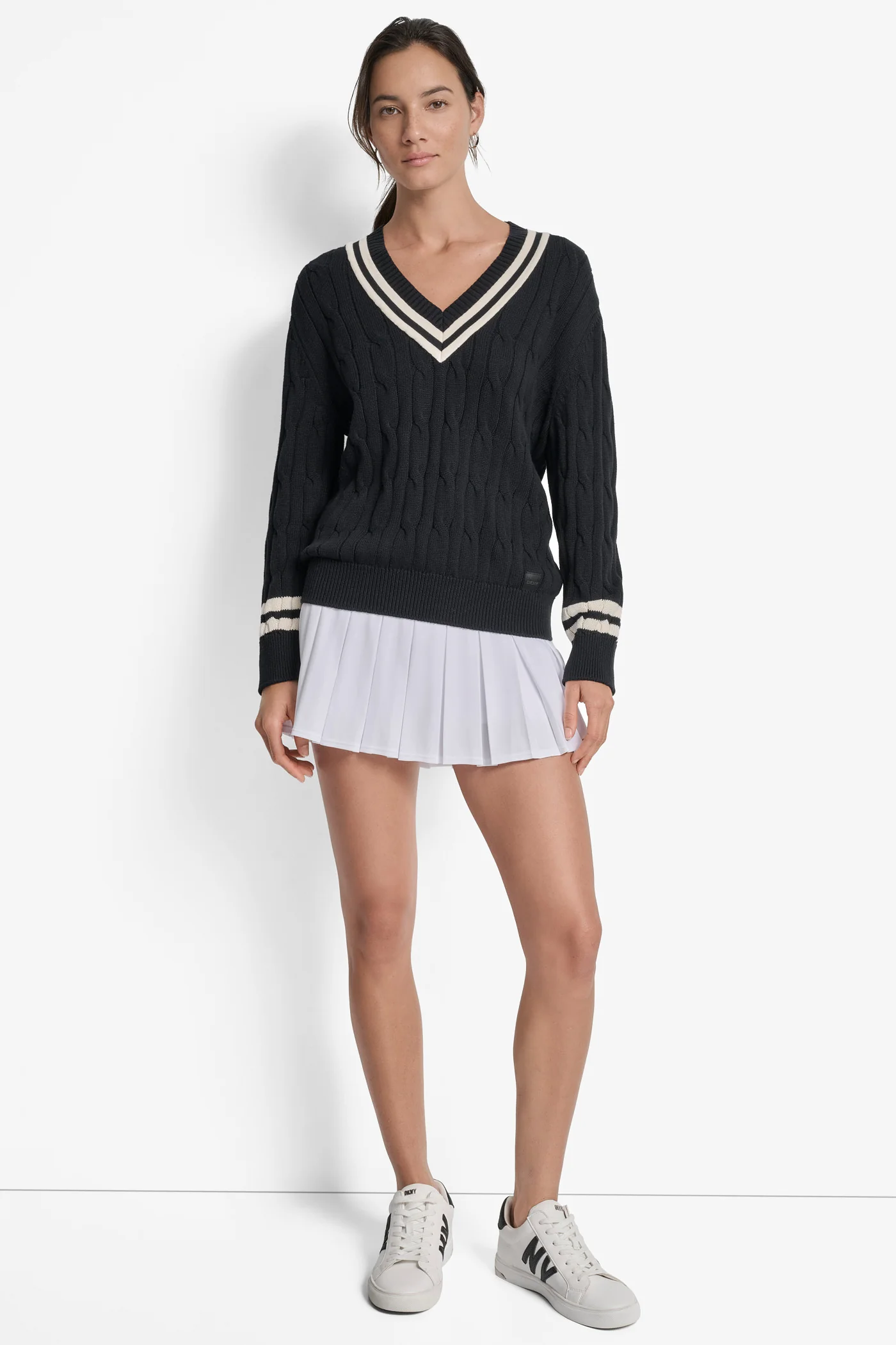 CABLE LONG SLEEVE SWEATER - Image 3