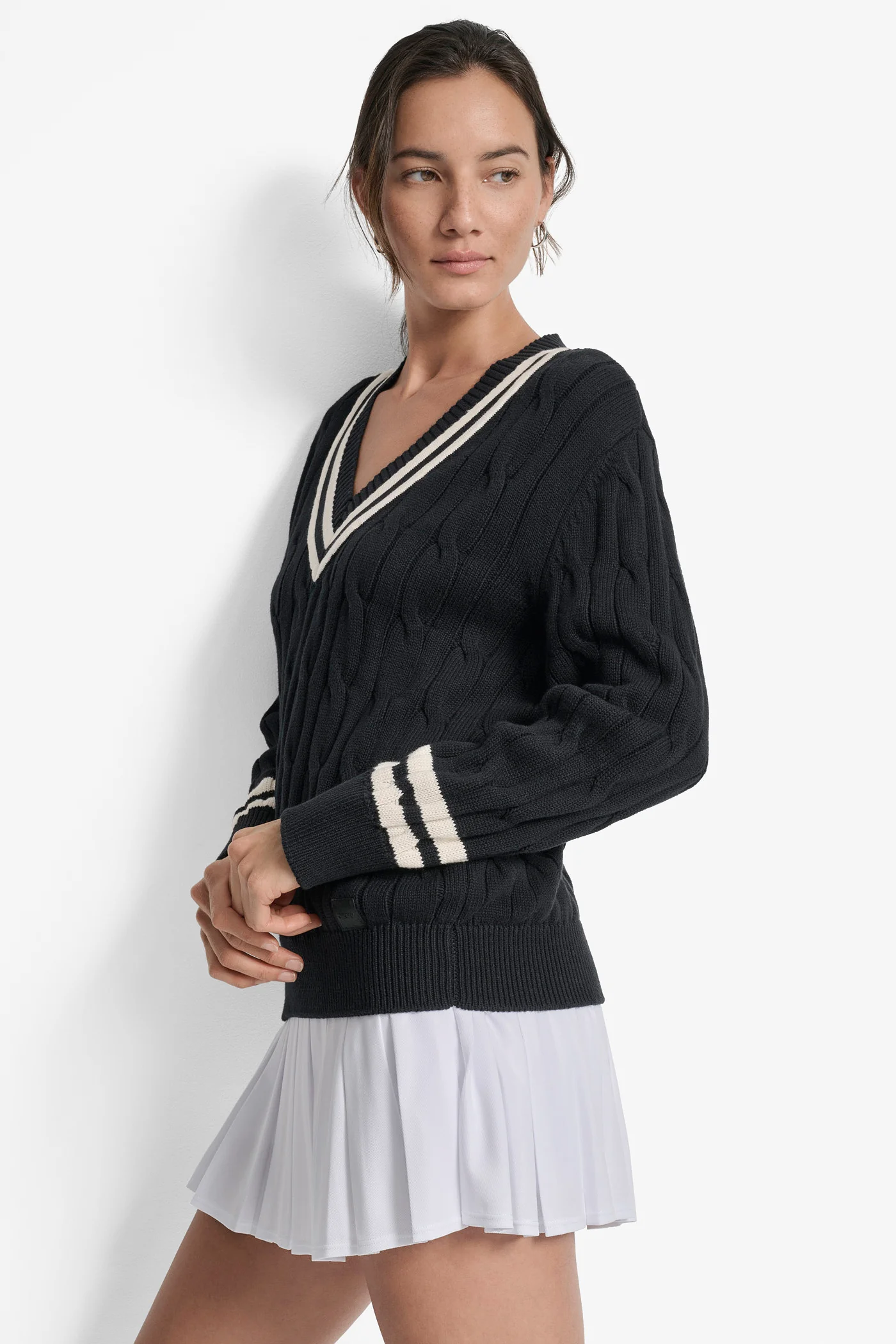 CABLE LONG SLEEVE SWEATER - Image 4