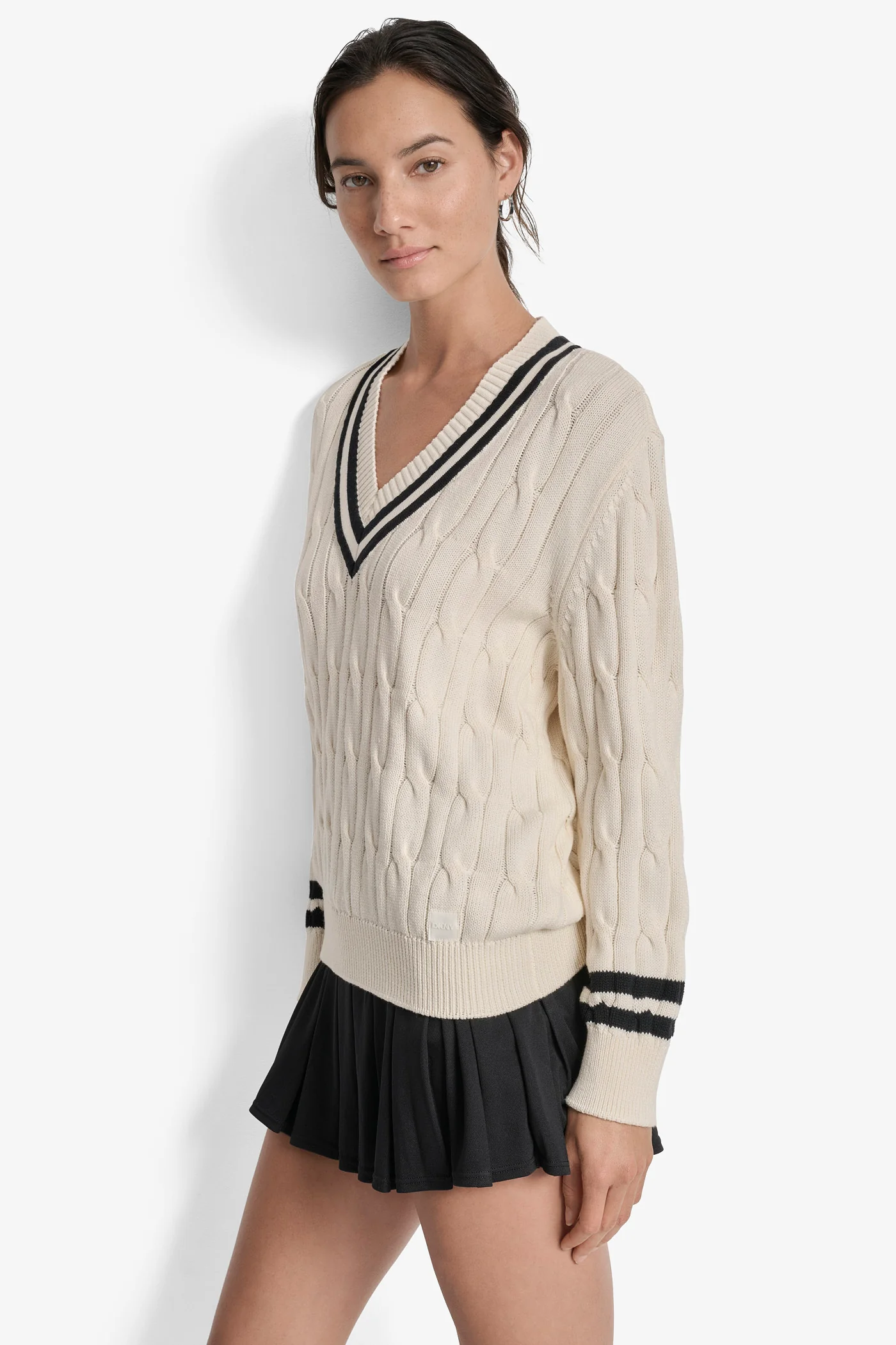 CABLE LONG SLEEVE SWEATER - Image 3