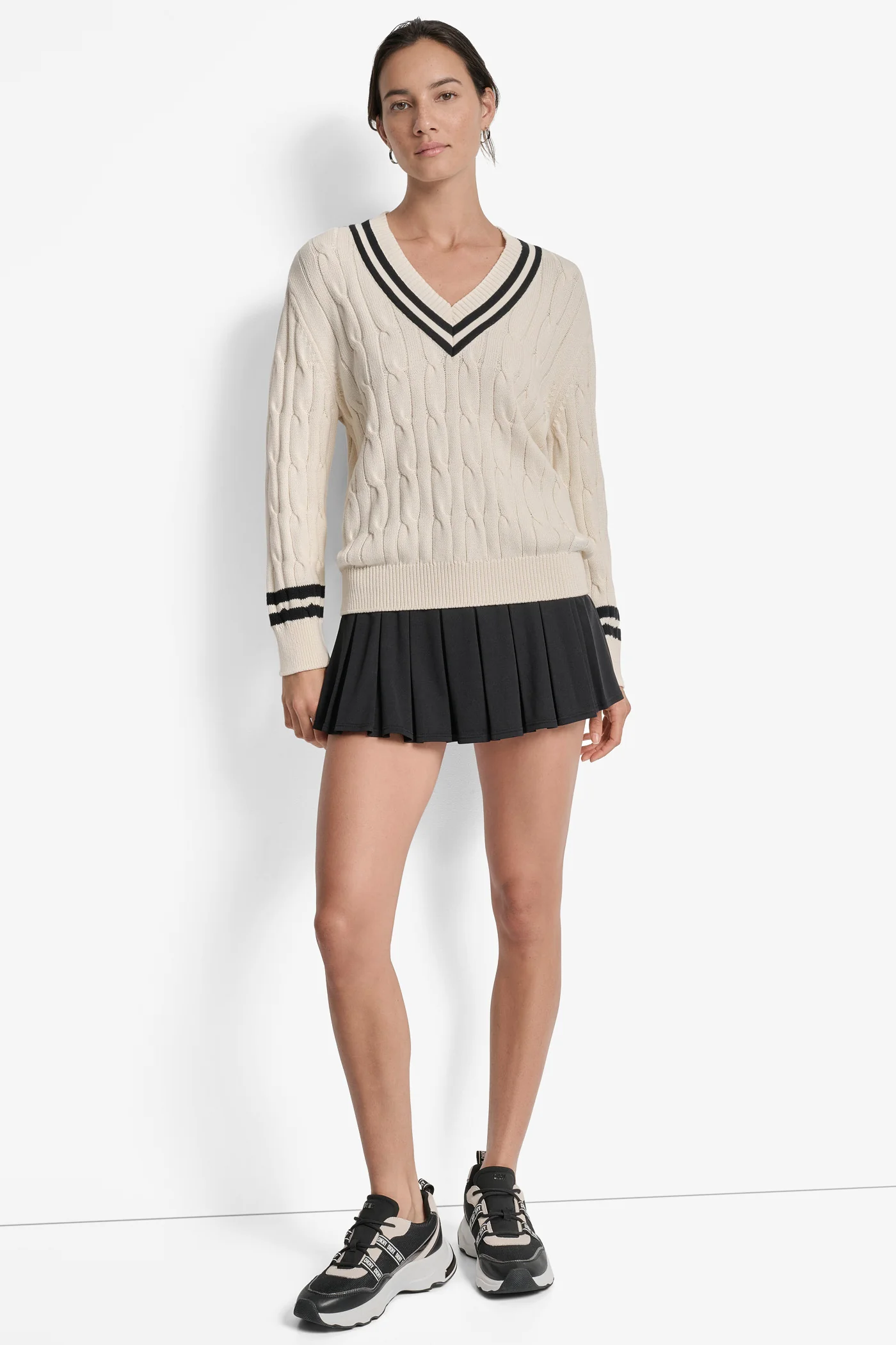 CABLE LONG SLEEVE SWEATER - Image 4