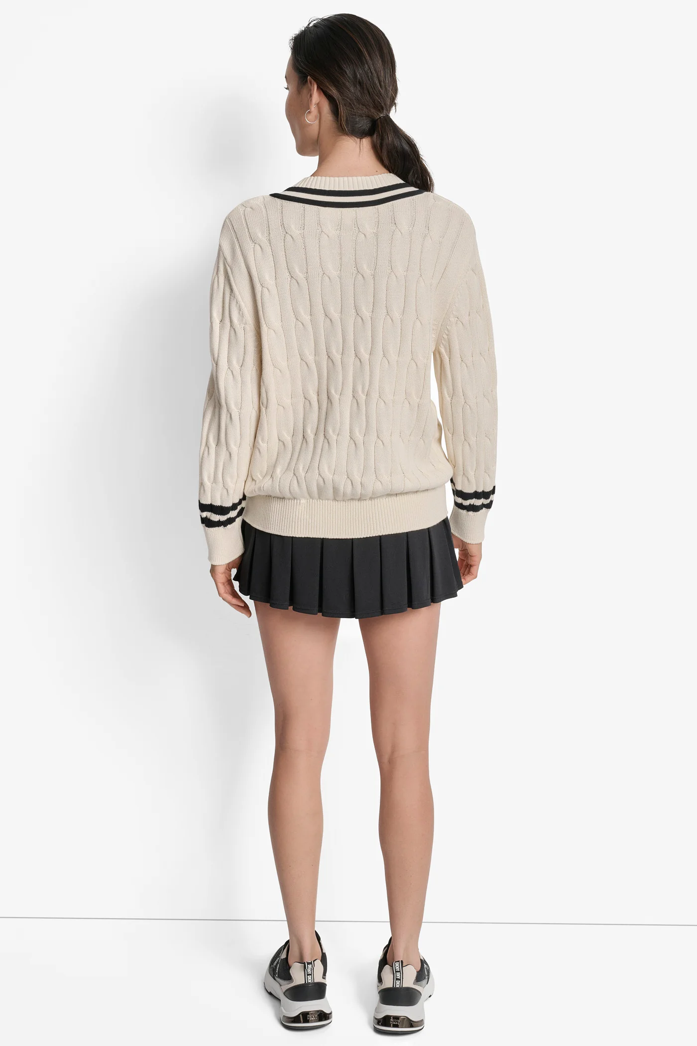 CABLE LONG SLEEVE SWEATER - Image 5