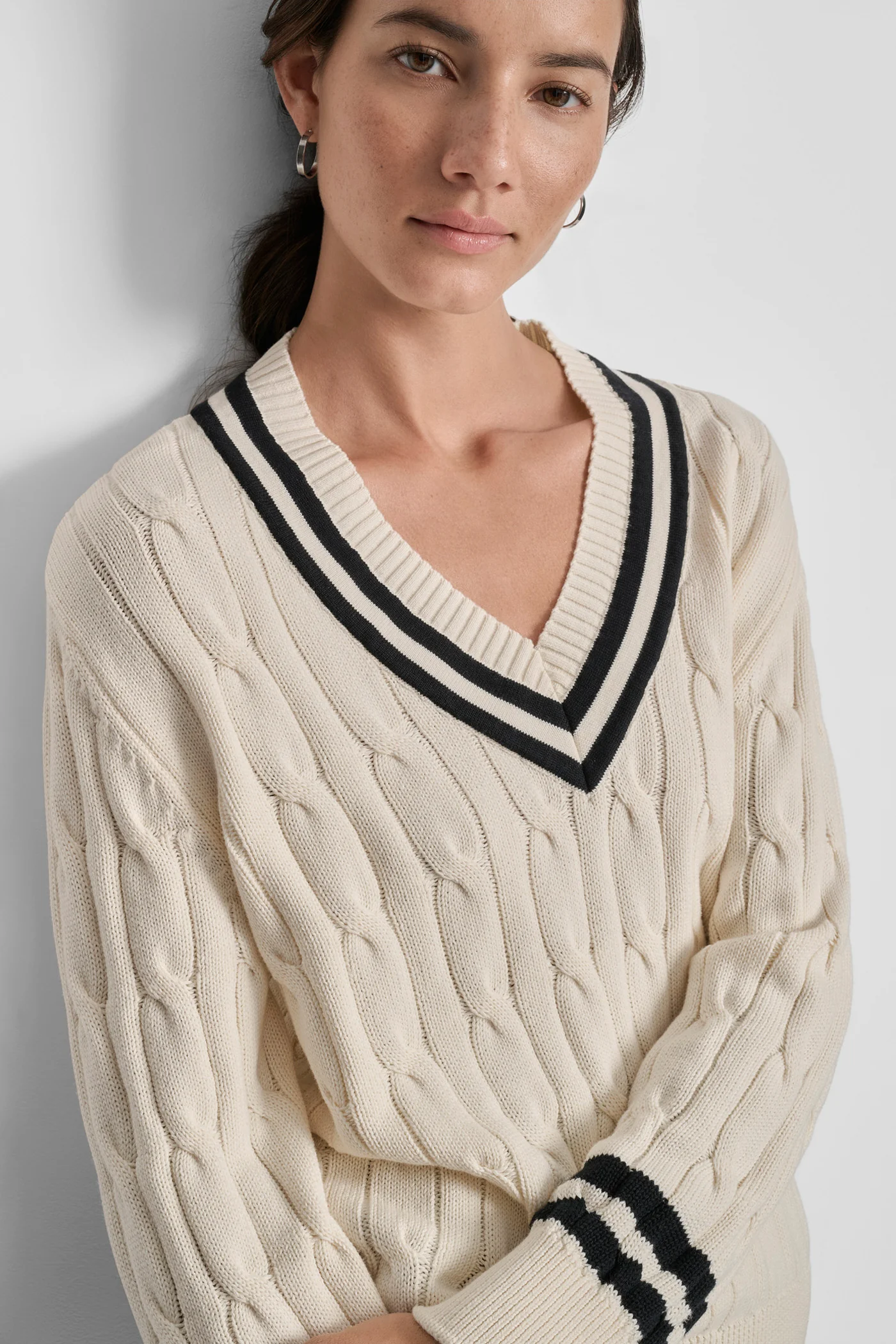 CABLE LONG SLEEVE SWEATER - Image 6