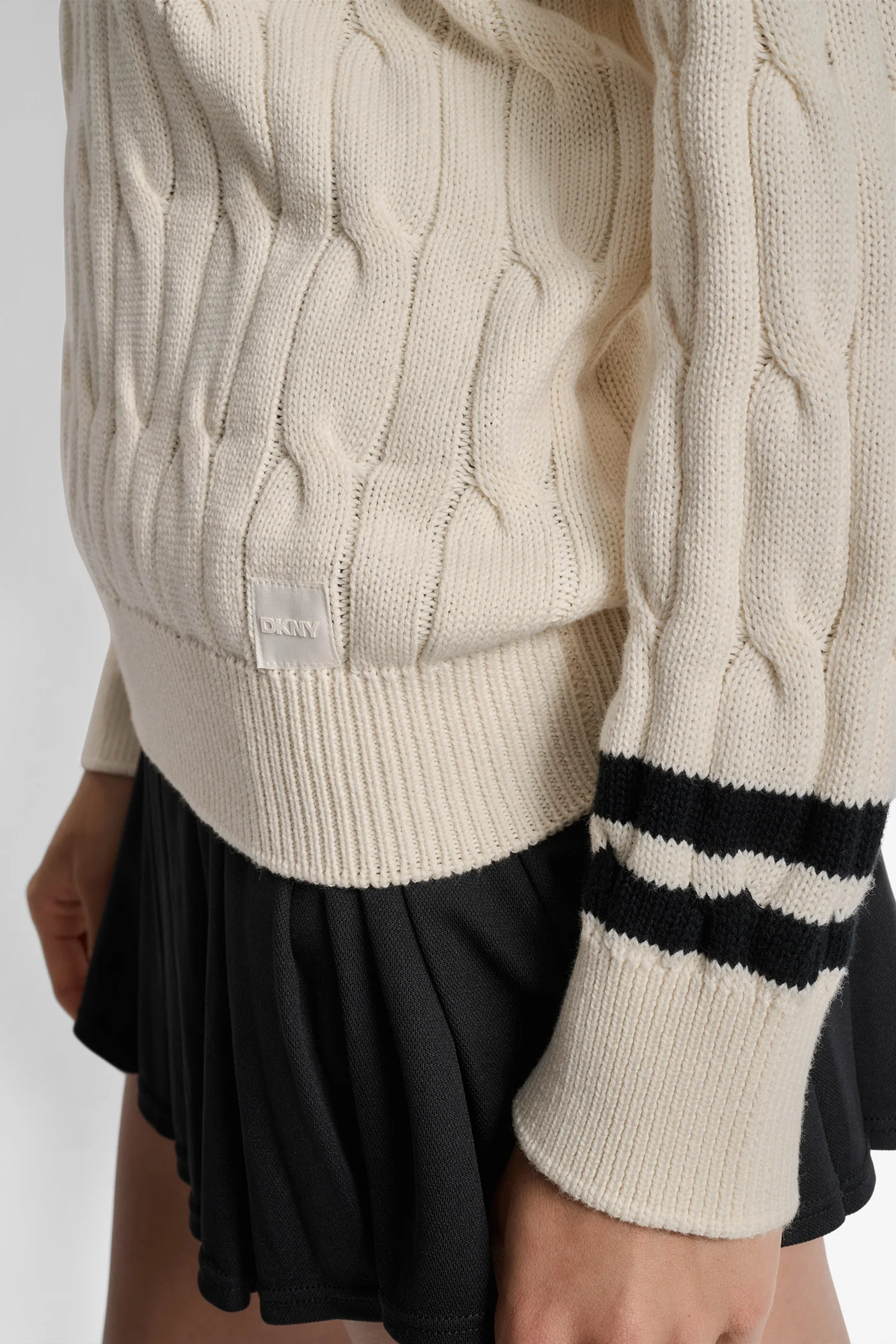 CABLE LONG SLEEVE SWEATER - Image 7