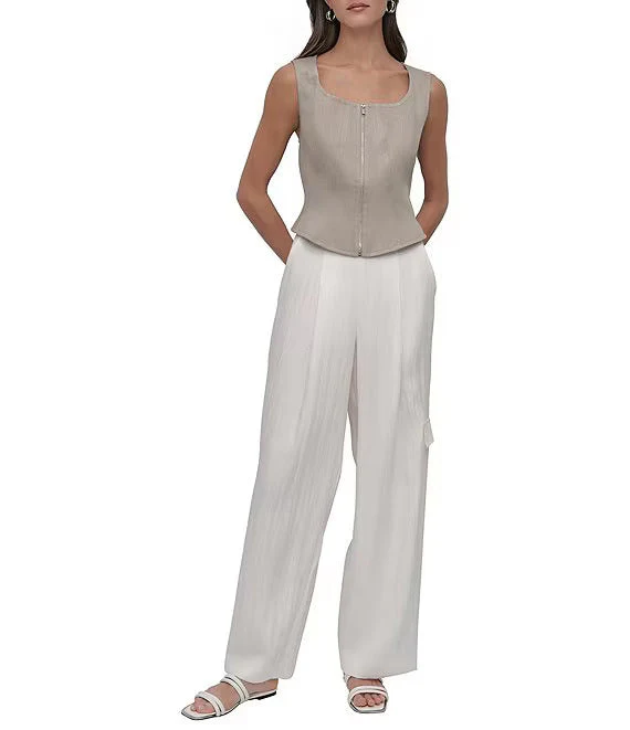 SLEEVELESS ZIP FRONT SEAMED - Image 4