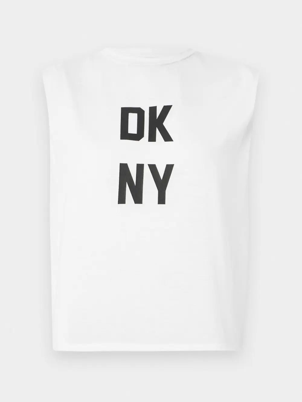 SLEEVELESS TISSUE KNIT LOGO TOP - Image 6