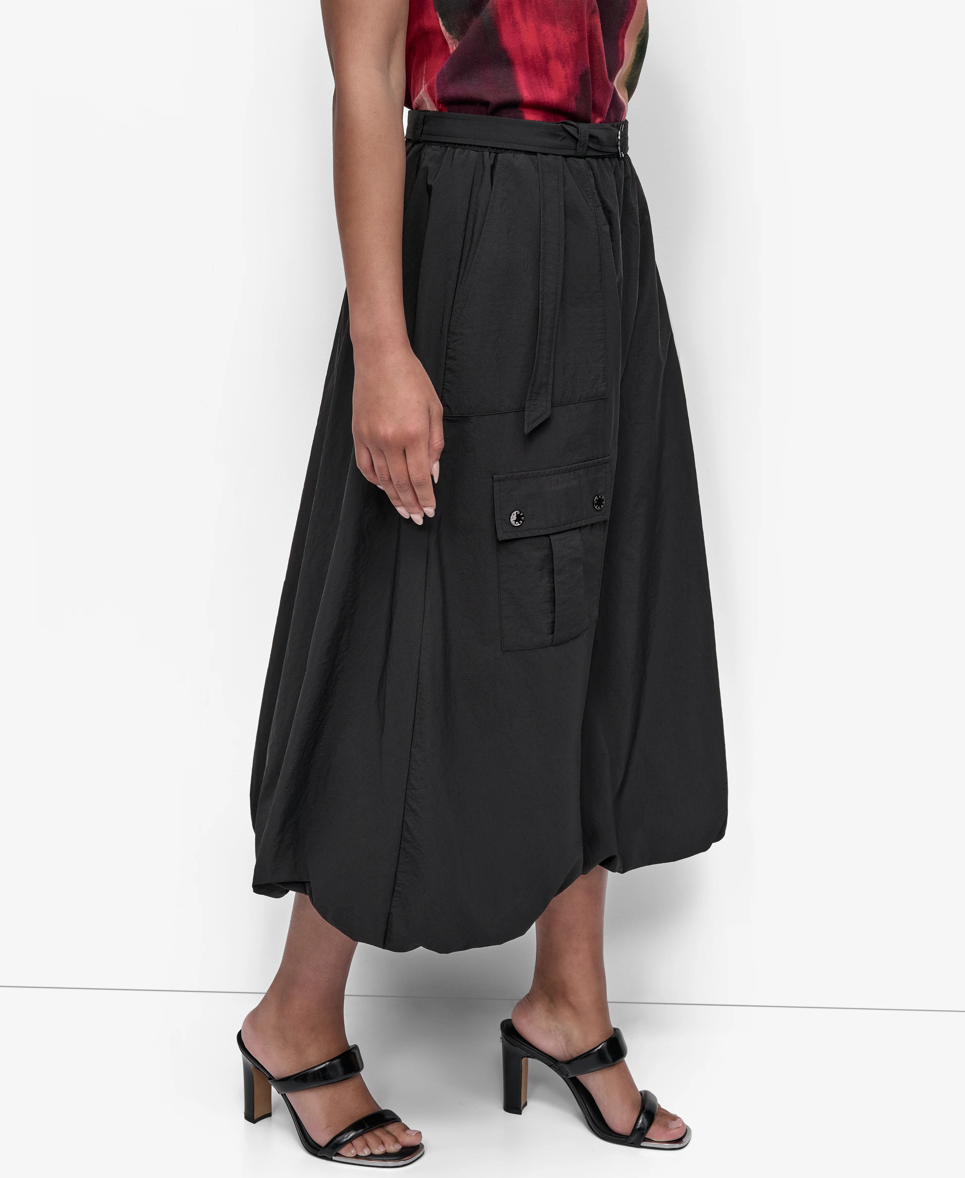 RUMPLED TECH CARGO SKIRT - Image 6