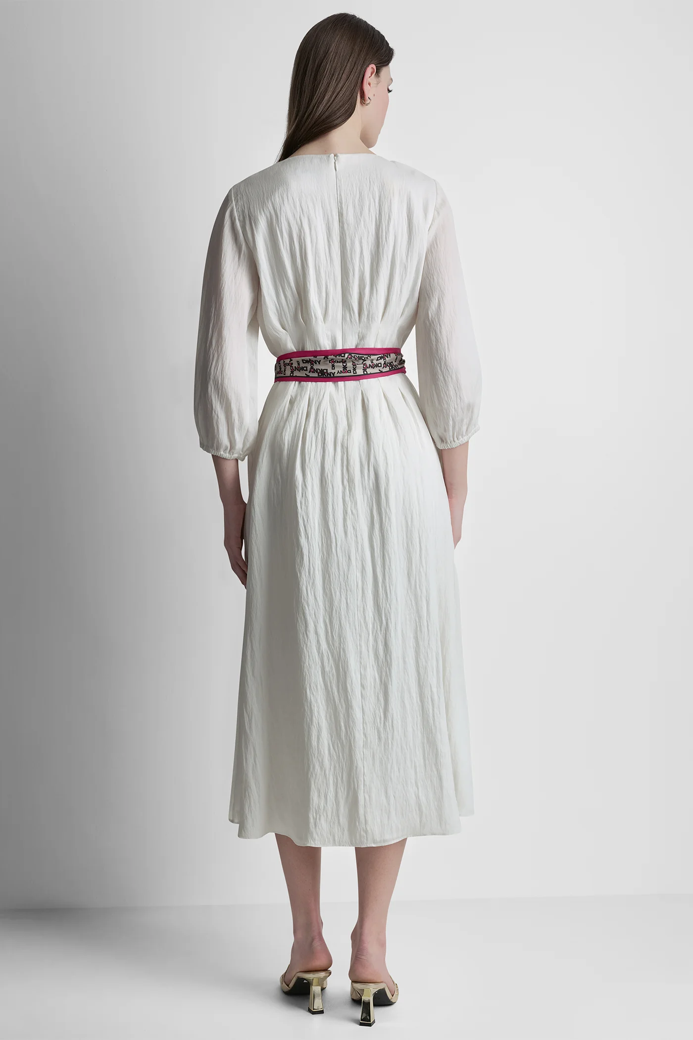 LONG SLEEVE PLEATED FRONT  SHIRT - Image 5